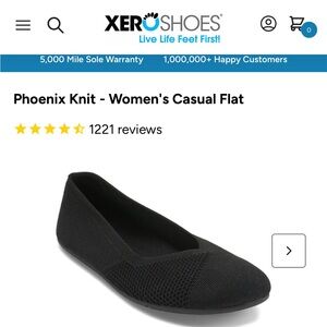 Xero women’s flat size 10 black